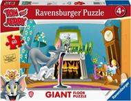 Ravensburger - Puzzle Tom & Jerry, Collezione 60 Giant Pavimento, 60 Pezzi, Età Raccomandata 4+ Anni