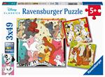 Ravensburger - Puzzle Disney Classics, Collezione 3x49, 3 Puzzle da 49 Pezzi, Età Raccomandata 5+ Anni