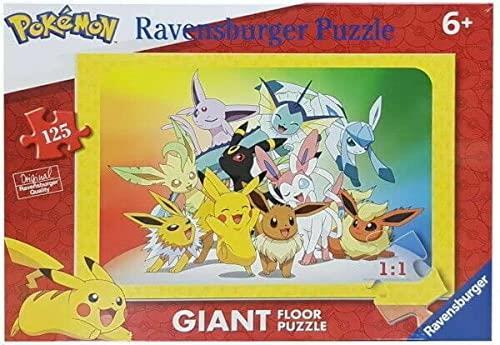 Ravensburger - Puzzle Pokémon, Collezione 125 Giant Pavimento, 125 Pezzi, Età Raccomandata 6+ Anni - 2