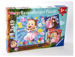Ravensburger - Puzzle Masha e Orso, Collezione 3x49, 3 Puzzle da 49 Pezzi, Età Raccomandata 5+ Anni