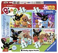 Ravensburger - Puzzle Bing A, Collezione My First Puzzles, 2-3-4-5 Pezzi, Età Raccomandata 18+ Mesi