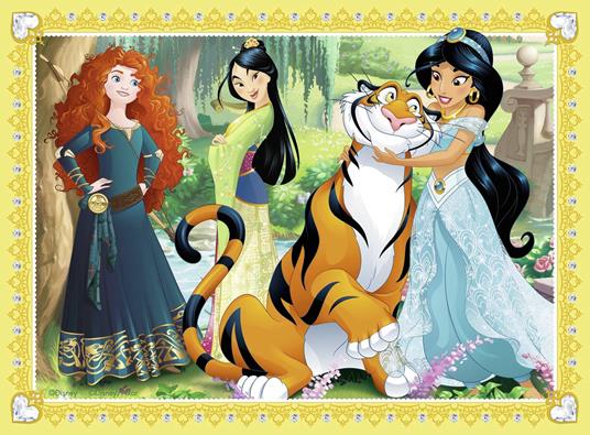 Ravensburger - Puzzle Princesse Disney, Collezione 4 in a Box, 4 puzzle da 12-16-20-24 Pezzi, Età Raccomandata 3+ Anni - 5