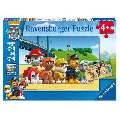 Ravensburger - Puzzle Paw Patrol A, Collezione 2x24, 2 Puzzle da 24 Pezzi, Età Raccomandata 4+ Anni - 2