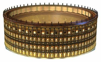 Ravensburger - 3D Puzzle Colosseo Night Edition con Luce, Roma, 216 Pezzi, 10+ Anni - 3