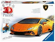 Ravensburger - 3D Puzzle Lamborghini Huracán Evo Rossa, 108 Pezzi, 8+ Anni