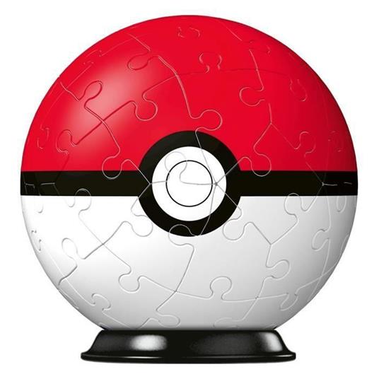 Ravensburger - 3D Puzzle Pokémon Pokéball Classica Rossa, 54 Pezzi, 6+ Anni - 3