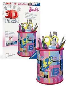 Giocattolo Ravensburger - 3D Puzzle Portapenne Barbie, 54 Pezzi, Include Accessori, 6+ Anni Ravensburger