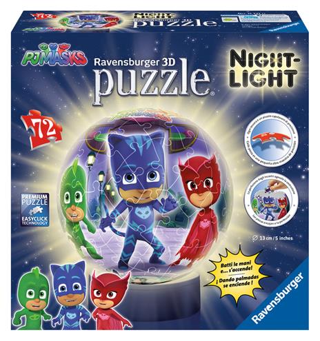 PJ Masks A Puzzle 3D Lampada notturna Ravensburger (11771) - 4