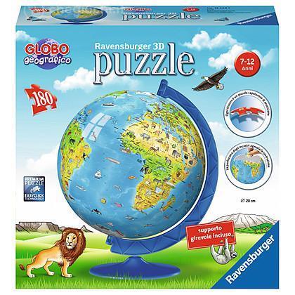 Ravensburger - 3D Puzzle Globo, 180 Pezzi, 6+ Anni - Ravensburger