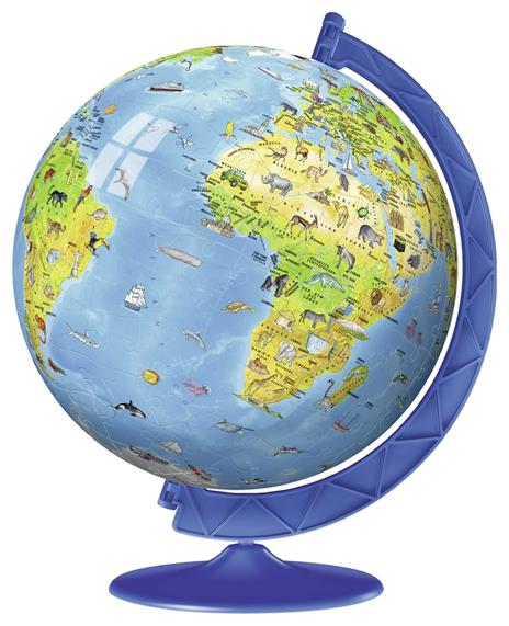 Ravensburger - 3D Puzzle Globo, 180 Pezzi, 6+ Anni - 10