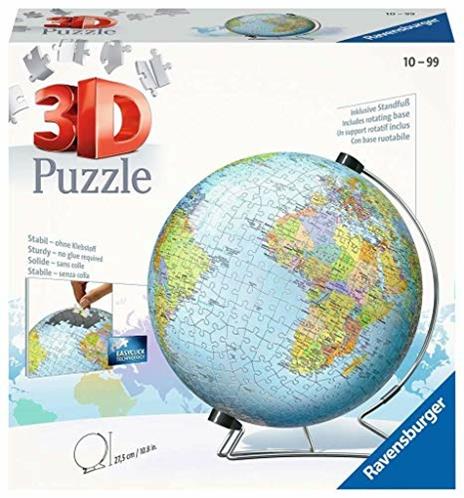 Ravensburger - 3D Puzzle Globo, 540 Pezzi, 10+ Anni - 3