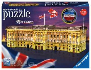 Giocattolo Ravensburger - 3D Puzzle Buckingham Palace Night Edition con Luce, Londra, 216 Pezzi, 8+ Anni Ravensburger