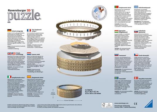 Colosseo. Puzzle 3D 216 Pezzi - 105