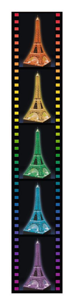 Ravensburger - 3D Puzzle Tour Eiffel Night Edition con Luce, Parigi, 216 Pezzi, 10+ Anni - 6