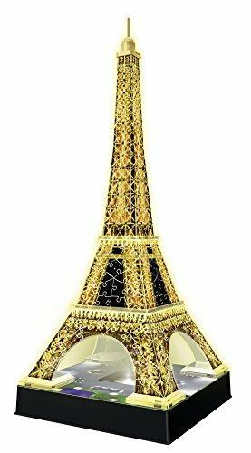 Ravensburger - 3D Puzzle Tour Eiffel Night Edition con Luce, Parigi, 216 Pezzi, 10+ Anni - 7