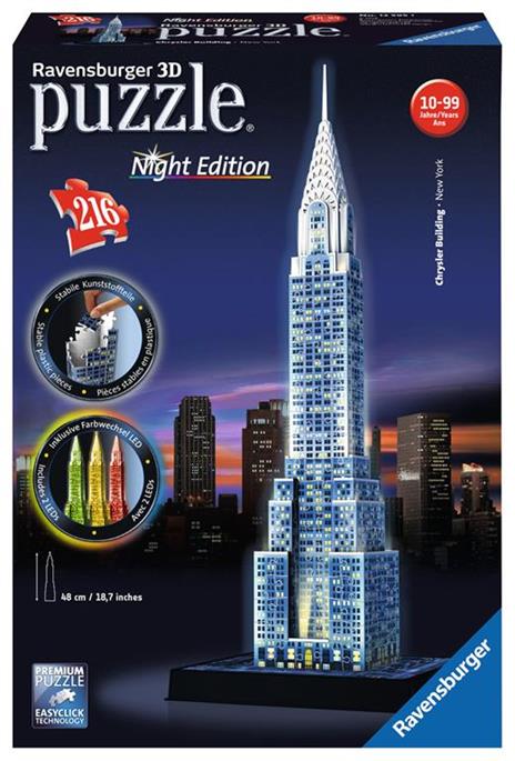 Chrysler Building Puzzle 3D Building Night Edition Ravensburger (12595) - 2