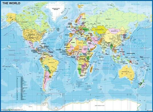 Ravensburger - Puzzle Mappa del mondo, 200 Pezzi XXL, Età Raccomandata 8+ Anni - 6
