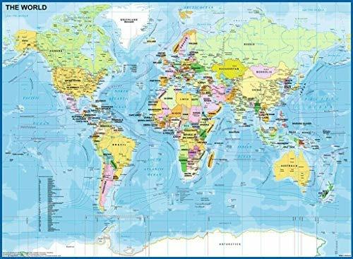 Ravensburger - Puzzle Mappa del mondo, 200 Pezzi XXL, Età Raccomandata 8+ Anni - 10