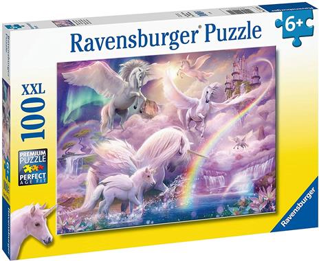 Ravensburger - Puzzle Unicorno pegaso, 100 Pezzi XXL, Età Raccomandata 6+ Anni - 3