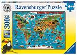 Ravensburger - Puzzle Animali del mondo, 300 Pezzi XXL, Età Raccomandata 9+ Anni