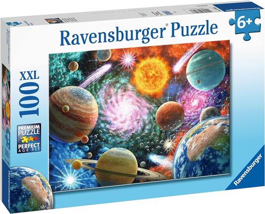 Ravensburger - Puzzle Stelle e pianeti, 100 Pezzi XXL, Età Raccomandata 6+ Anni - 2