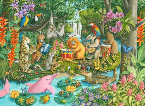 Ravensburger - Puzzle L'orchestra degli animali, 100 Pezzi XXL, Età Raccomandata 6+ Anni - 3