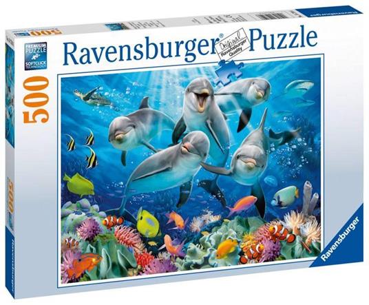 Ravensburger - Puzzle Delfini, 500 Pezzi, Puzzle Adulti - 2