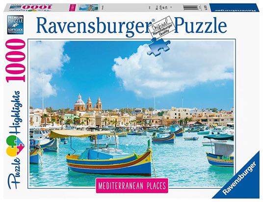 Ravensburger - Puzzle Mediterranean Malta, Collezione Mediterranean Places, 1000 Pezzi, Puzzle Adulti - 11