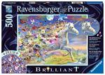 Ravensburger - Puzzle Unicorno e le sue Farfalle, 500 Pezzi, Puzzle Adulti