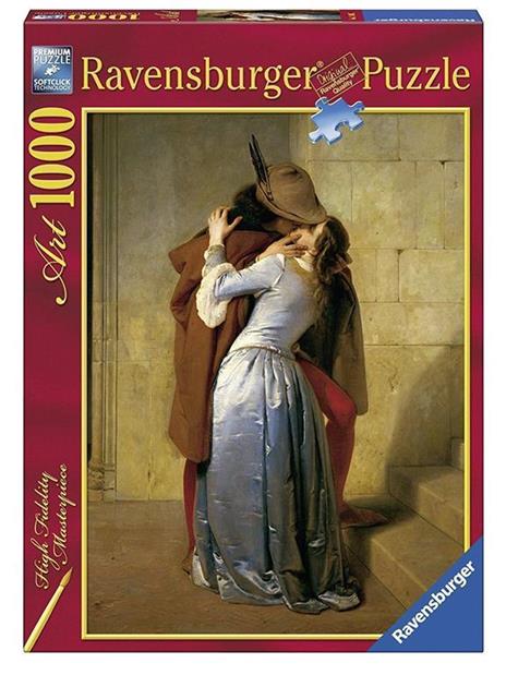 Ravensburger - Puzzle Hayez: Il Bacio, Art Collection, 1000 Pezzi, Puzzle Adulti - 7