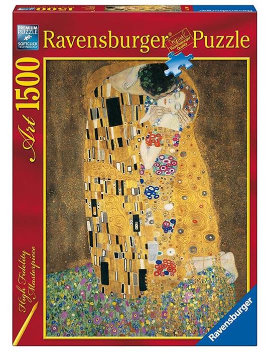 Ravensburger - Puzzle Klimt: Il Bacio, Art Collection, 1500 Pezzi, Puzzle Adulti - 5