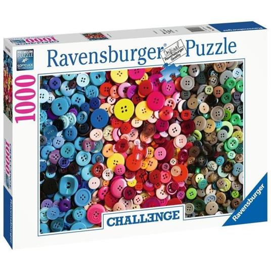 Ravensburger - Puzzle Buttons, Collezione Challenge, 1000 Pezzi, Puzzle Adulti