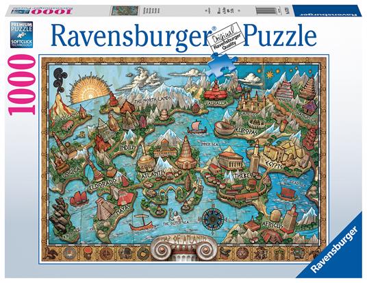 Ravensburger - Puzzle Il mistero di Atlantide, 1000 Pezzi, Puzzle Adulti -  Ravensburger - Puzzle 1000 pz - illustrati - Puzzle da 1000 a 3000 pezzi -  Giocattoli | Feltrinelli