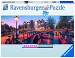 Ravensburger - Puzzle Una sera ad Amsterdam, Collezione Panorama, 1000 Pezzi, Puzzle Adulti