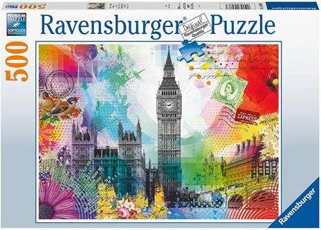 Ravensburger - Puzzle Cartolina di Londra, 500 Pezzi, Puzzle Adulti - 2