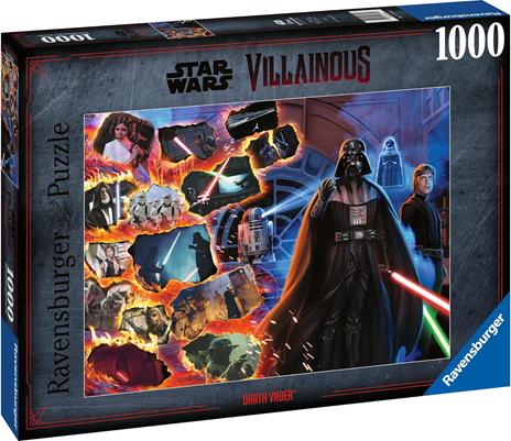 Ravensburger - Puzzle Star Wars Villainous: Darth Vaderk, Collezione Villainous, 1000 Pezzi, Puzzle Adulti - 2