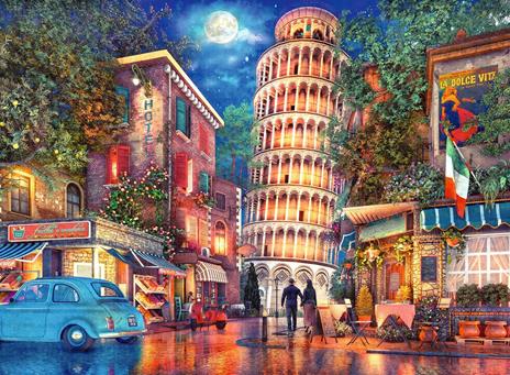 Ravensburger - Puzzle Una sera a Pisa, 500 Pezzi, Puzzle Adulti - 3