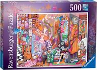 Ravensburger - Puzzle La stanza della studentessa, 500 Pezzi, Puzzle Adulti