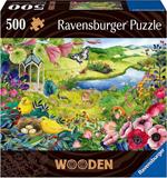 Ravensburger - Puzzle di legno Garden, 500 Pezzi