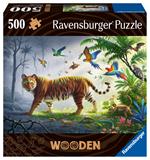 Ravensburger - Puzzle di legno Tigre, 500 Pezzi