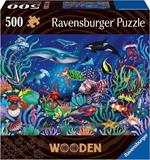 Ravensburger - Puzzle di legno Cottage, 500 Pezzi