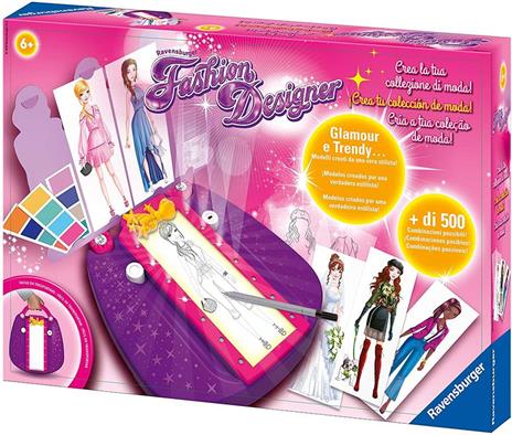 Ravensburger - Fashion Designer, Crea la tua Collezione di Moda, Gioco Creativo per Disegnare, Bambini 6+ Anni - 2