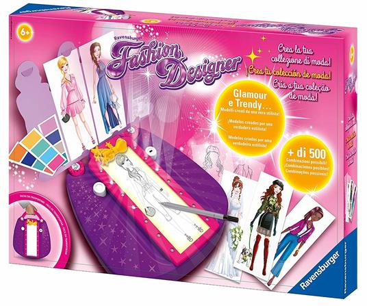 Ravensburger - Fashion Designer, Crea la tua Collezione di Moda, Gioco Creativo per Disegnare, Bambini 6+ Anni - 5