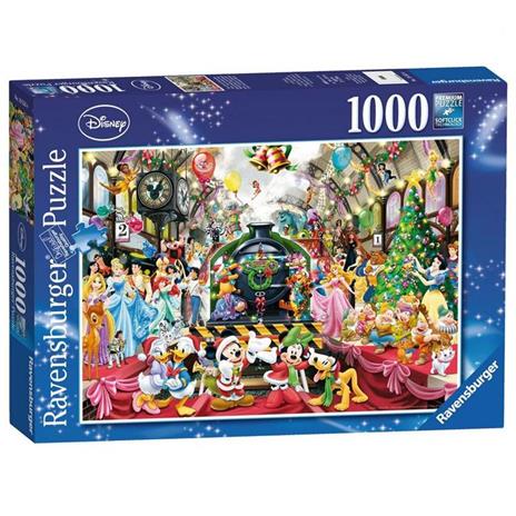 Ravensburger - Puzzle Il treno di Natale Disney, 1000 Pezzi, Puzzle Adulti  - Ravensburger - Disney Collectors Edition - Puzzle da 1000 a 3000 pezzi -  Giocattoli