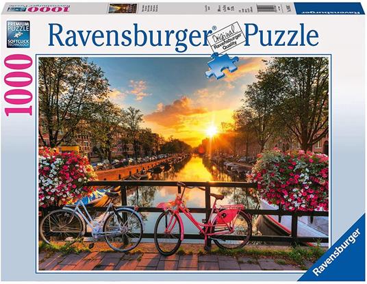 Ravensburger - Puzzle Biciclette ad Amsterdam, 1000 Pezzi, Puzzle Adulti - 5