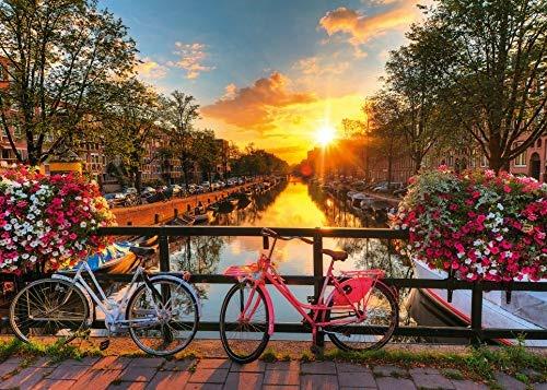 Ravensburger - Puzzle Biciclette ad Amsterdam, 1000 Pezzi, Puzzle Adulti - 11