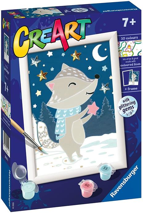 Ravensburger - CreArt Serie E: Tasso fra le stelle, Kit per Dipingere con i Numeri, - 2