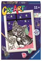 Ravensburger - CreArt Serie E: Dolci Gattini, Kit per Dipingere con i Numeri,