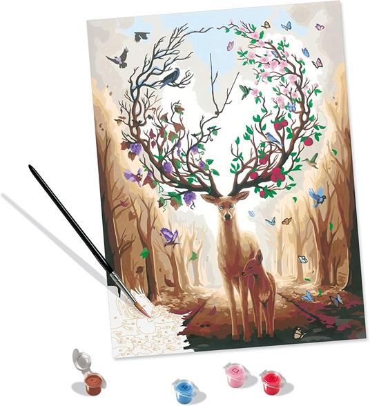 Ravensburger - CreArt Cervo magico, Kit per Dipingere con i Numeri -  Ravensburger - Creart - Pittura - Giocattoli