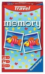 Ravensburger - Mini Memory Travel, Gioco da Tavolo Tascabile, 2-4 Giocatori, 8+ Anni